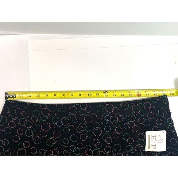 EP Pro Tech Golf Skort Size 18 Black Color Circle Side Zip Back Pocket - Picture 8 of 12